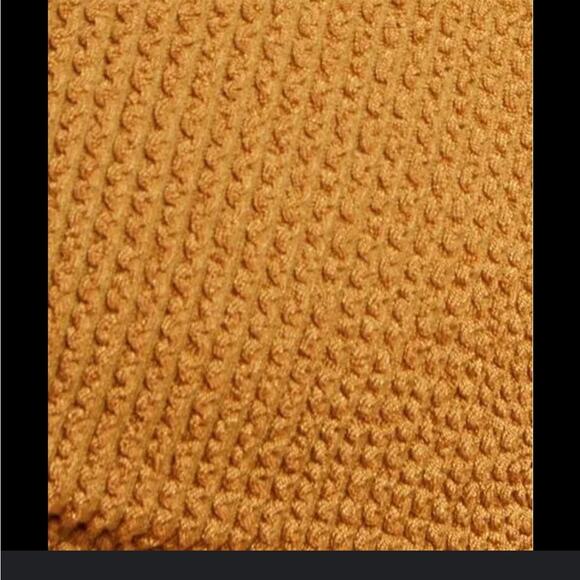 NWT Good American Bikini Swim Bathing Suit Always Fit Twist Top Bronze Brown Sm - Picture 9 of 10